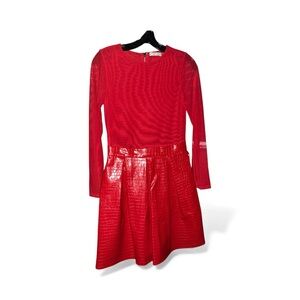 Alice + Olivia Bold Red Formal Dress